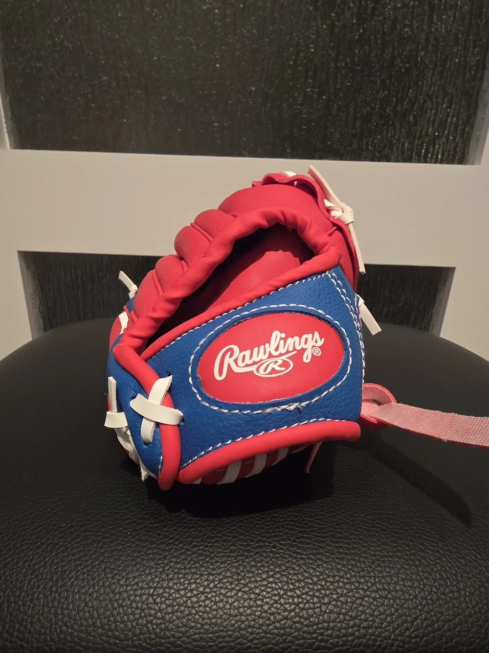 Rawlings Kids' Red & Blue Baseball Glove - PL91SR